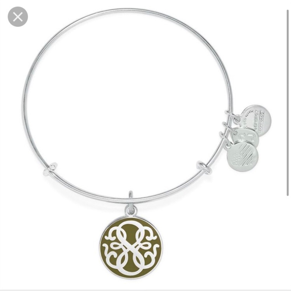 Green Enamel Path of Life Bangle
